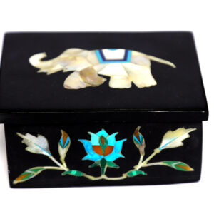 Alabaster Inlay Jewellry Box
