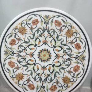 marble inlay table top multi colored