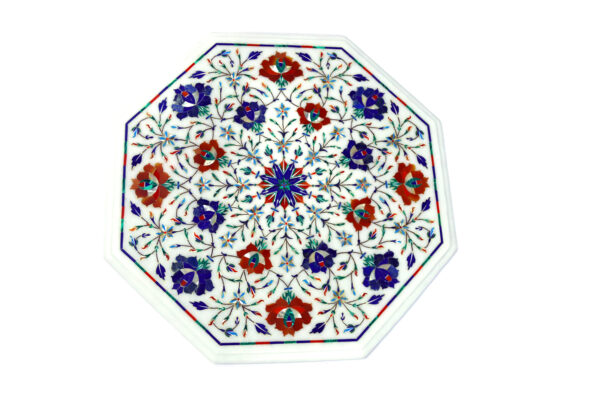 Marble Inlay Octagonal Table Top