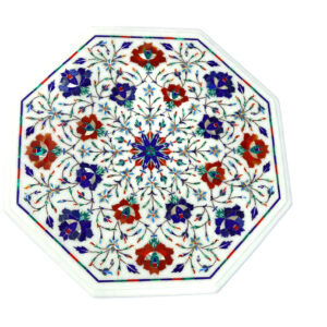 Marble Inlay Octagonal Table Top